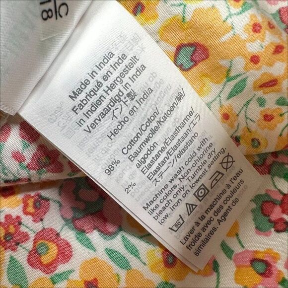 Crewcuts J.Crew Girls Mixed Floral Tiered Sleeveless Dress Girls Size 10 - Picture 9 of 9